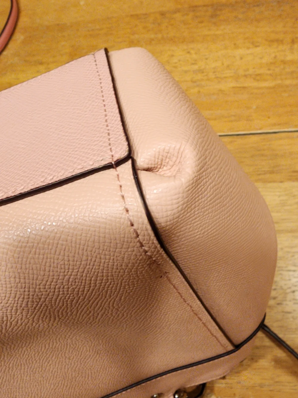 Coach Brooke Carryall Satchel in blush pink crossgrain leather, silver Hardware